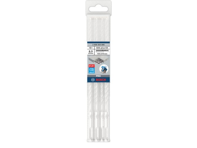 Udarni sveder Bosch PRO SDS-plus-5X, Dimenzije: 6,5x150x210mm, 2608833895